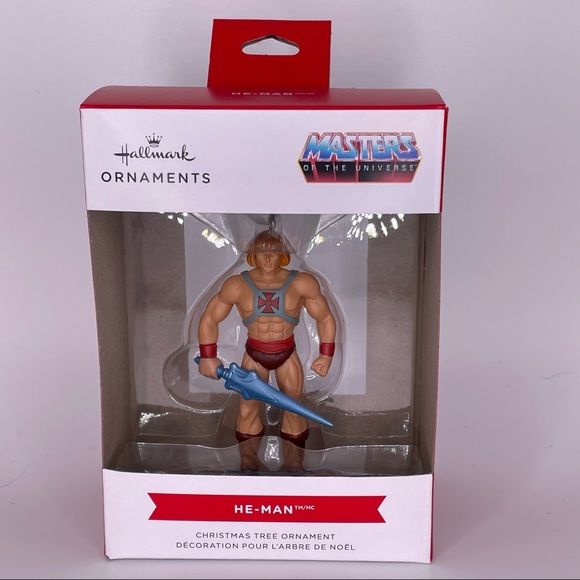 Hallmark Other - Hallmark 2021 Masters Of The Universe MOTU He-Man Red Box Christmas Ornament